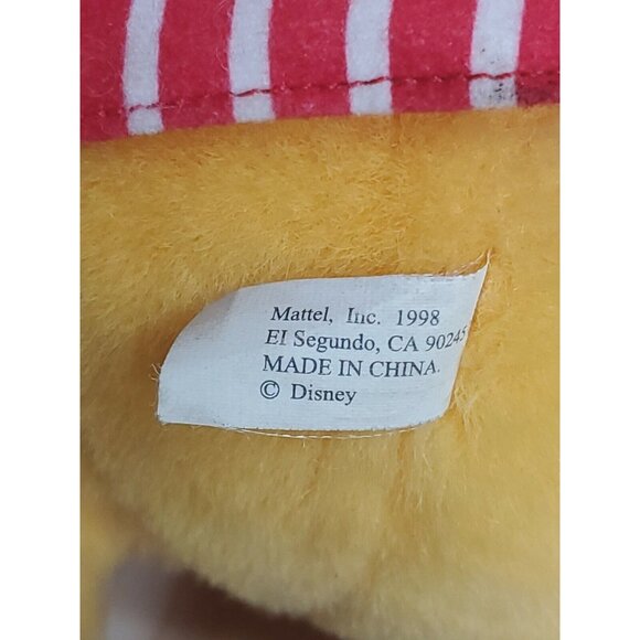 1998 Mattel Winnie the Pooh Bear Only Plush Sleep Sleepover Pajama Fun - Picture 3 of 12